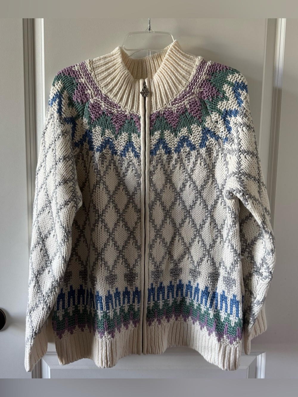 Coldwater Creek Nordic Mist Sweater Jacket